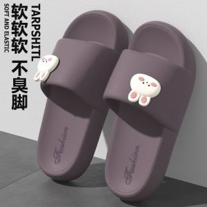 Free Shipping Cartoon Rabbit Slippers For Women Summer CoupleS Cute Indoor Home Bathroom EVA Thick-Soled Outdoor Sandals