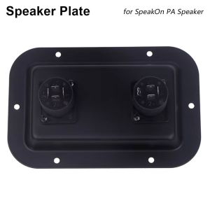 MUMU 1Pcs Portable Speaker Plate Metal 1/4" Speaker Box Terminal Cup Durable PA/DJ Speaker Cabinets for SpeakOn PA Speaker
