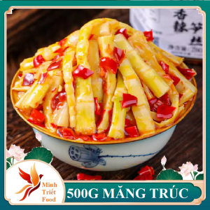 Măng Trúc Non Tự Nhiên 1kg Ngâm Tỏi Ớt Vị Cay Vừa Dễ Ăn Kèm Không Cần Chế Biến- ĐẶC SẢN MINH TRIẾT