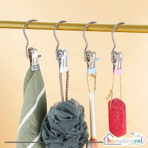 HOVELSHOP Gantungan Jemuran Mini Stainless Steel Serbaguna Hanger Kaos kaki Penjepit Baju Jepit Pakaian Klip Underwear