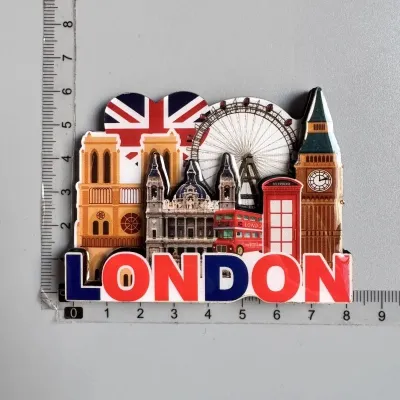 UK Fridge Magnets England London Eye Big Ben Tower Bridge Telephone Booth London Bus Soldier Luggage Bear Britain Souvenir