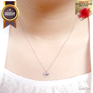 Necklace 925 Sterling Silver Premium Wanita Kalung Perak Silver Mewah Cint4ku - Lovelybutik