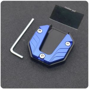 CNC Motorcycle Kickstand Extender FootSide Stand Extension Pad Support Plate Anti-skid Enlarge Universal