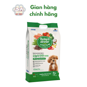 Hạt thức ăn cho chó mọi lứa tuổi - Todays dinner - nhập Hàn Quốc.