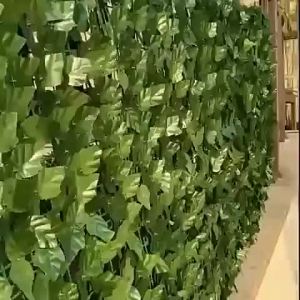 50cm*300cm Artificial Leaves Flower Gr Wall Fence Garden Creative Decor Outdoor Lawn Wall Panel