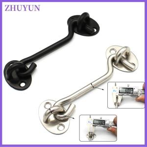 ZHUYUN 1Set Barn Door Latch Cabin Hook Eye Latch Easy Lock for Barn Door Gate Window