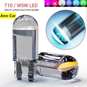 [ Ann-Car ]1PC COB T10 12V LED W5W WY5W LED Car Dome Light Car Door Light Car Boot Light ไฟส่องป้ายทะเบียน (สีขาวน้ำแข็งสีฟ้าสีฟ้าสีส้มสีเขียวสีชมพูสีแดง)