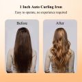 Automatic Curling Iron, Auto Hair Curling Wand, Rotating Curling Iron 1 Inch,Ceramic Hair Curler for Lasting Beach Waves, Adjustable Temperature. 