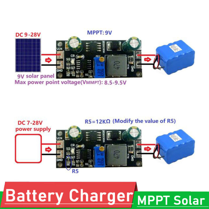 Contrôleur MPPT De Panneau Solaire 9V/18V, Module De Chargeur De Batterie Au Lithium 37v 74v 9v 92395736