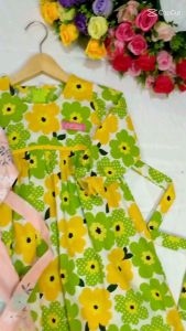 Gamis anak katun motif cantik by_Agnika