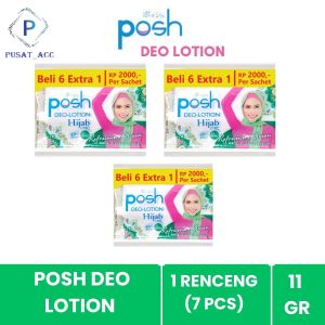 POSH - Posh Deo Lotion Mencegah Bau Badan Isi 7 Sachet Deo Lotion Whitening
