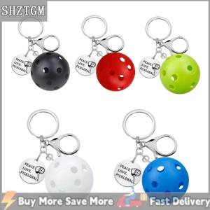 [COD] SHZTGM ป้ายกระเป๋า pickleball ใหม่2024พวงกุญแจรถพวงกุญแจพิคเกิลบอลสำหรับงานปาร์ตี้กระเป๋าถือของขวัญวันเกิด