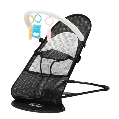 Baby Rocking Chair Breathdable Safety Multifunctional Toddler Chair for Baby Rocker High Quality Fabric With Toy