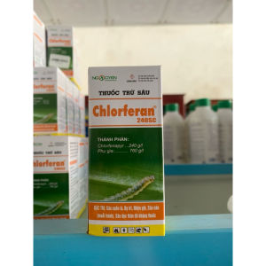 chlorferan 240SC (chai 60ml) combo 5 chai - đặc trừ sâu cuốn lá bọ trĩ nhện gié sâu năn (muỗi hành) sâu đục thân đã kháng thuốc