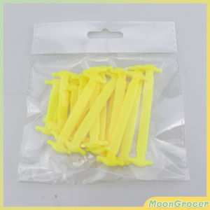 M.G 16Pcs/pack Silicone Lazy Shoelaces No Tie Shoe Laces Rubber Shoelace