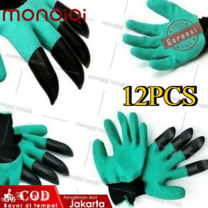 Sarung Tangan berKebun 12PCS/ Sarung Tangan Berkebun Taman Tanaman Cakar Gali