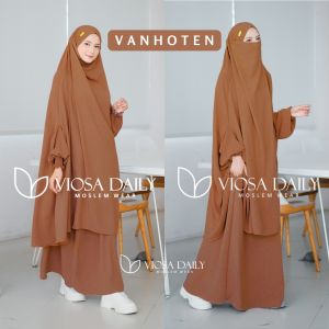 Mecca Set French Khimar Haji Umroh Rok Syar’i