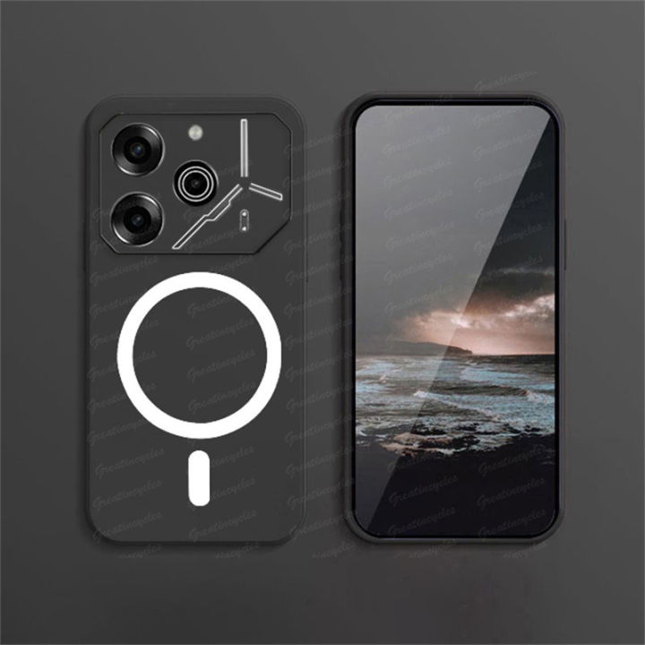 Tecno Pova 5G Li7 Pova Pro Li9 Black Matte Magnetic Phone Case  Wireless Charging Soft TPU Case Lazada PH