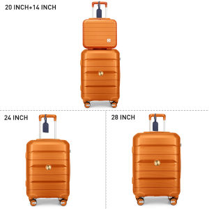 SEA CHOIC Koper Set 14+20/24/28 inch Kabin PP FIBER Hardcase Classic Bagasi Travel Fahsion TasTSA Lock