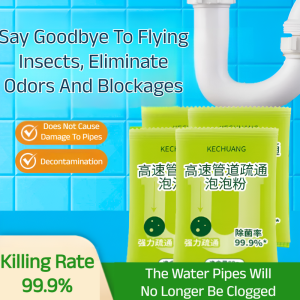 Powerful High-Speed Pipe Dredging Bubble Powder Powerfully Dissolves Kitchen Sewer Oil Stains and Toilet Dredging Agent Artifact管道高速疏通泡泡粉