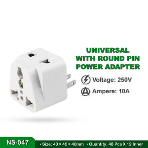 Universal Socket Adapter 10A 250V~ - WUA-002-PK