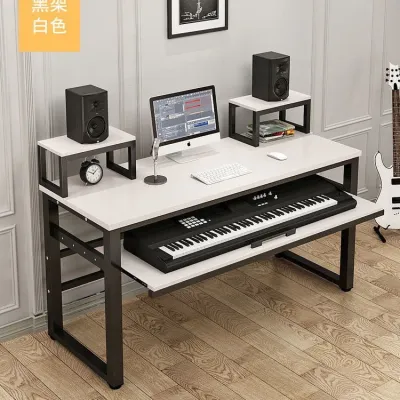 17vm Simple modern piano table Electric Piano Studio worktable music table arranger keyboard tuning table household piano stand K0P6Q