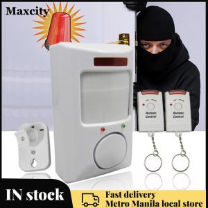 【Maxcity Fast delivery】 Wireless Infrared Security Alarm System with 106dB Sound for Home Door and Motion Detection
