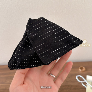 Kẹp tóc nữ Eleanor Accessories hình tam giác phối nơ chấm bi phụ kiện tóc kẹp càng cua 10467