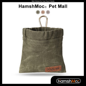 HamshMoc Hands Free Dog Treat Pouch Waterproof Dog Snack Bag with Carabiner Easily Carries Training Snack Bag Poop Bag Dispenser Dog Accessories