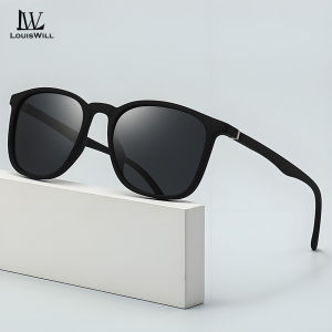 LouisWill Fashion Men Sunglasses Classic Sunglasses Elastic Paint Design UV400 Polarized Sunglasses Eyewear Ultra Light Elastic Leg Anti Glare Glasses Outdoor Sports Driving Sunglasses