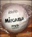 Mikasa V2000 Size 5 Rubber White Volleyball Ball Classic Audio (ORIGINAL). 