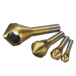 QBLADE Mata Bor Kantersang Drill Bit Counter Sink Mata Bor Flute Dan Deburing Set 3005 3010A