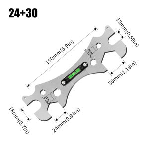 ประแจอเนกประสงค์พิเศษสำหรับห้องน้ำ เครื่องมือติดตั้งและบำรุงรักษาฝักบัวอาบน้ำสแตนเลสหกเหลี่ยม