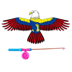Kid Cartoon Eagle Bird Kite Toys Butterfly Outdoor Kite with String Fishing Rod Handheld Dynamic Toy