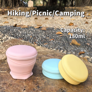 Cute Funny Portable Folding Mug Retractable Pocket Food Grade Folding Portable Mugs