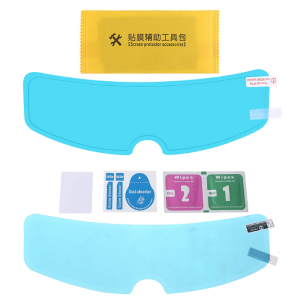 Waterproof Motorbike Coating Helmet Visor Film Universal Antirain Antifog Insert Lens Sticker Shield Safety Driving