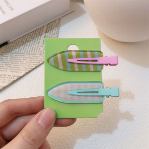 KUNOISE 2-Pack Juice Series Barrettes Cute Grape Watermelon Cosmetic Clip Seamless Hairpin Hair Ornaments Glitter Bang Clip