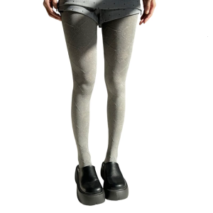 Elegant Slimming Argyle Pattern Tights Soft Cotton Womens Legwear Hosiery Solid Color Opaque Footed Pantyhose Leggings