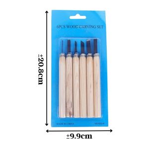 Set Pisau Ukir Pahat Kayu 6pcs / Wood Carving Knife / Alat Seni Kerajinan Tangan Mengikis Memahat