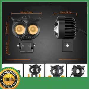 Maliit na LED Motorcycle Driving Light – 6000K White and Yellow Super Bright High/Low Beam Waterproof Universal Fit