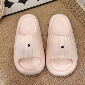 [Free Shipping] WomenS EVA Thick-Soled Height-Increasing Slippers For Indoor Home Use Bathroom Bathing And Outdoor Wear Slip-On Sandals