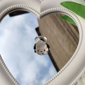 C.three Cinnamoroll Dog Kulomi Cute Girly Resin Ring Couple Sisters Girlfriend Opening Ring