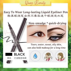 【READY STOCK现货】Long-Lasting Liquid Eyeliner Pen * 艳黑自然不晕染速干眼线液水笔