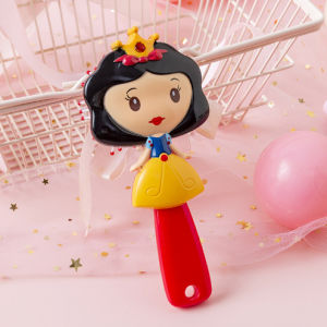 Gratis Semua- Sisir Rambut Premium Anak / Hair Comb Kids 3D Princess Putri / Sisir Bulat Anak / Sisir Rambut Anak Karakter Import