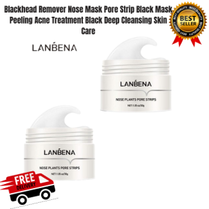Blackhead Remover Nose Mask Pore Strip Black Mask Peeling Acne Treatment Black Deep Cleansing Skin Care Lanbena