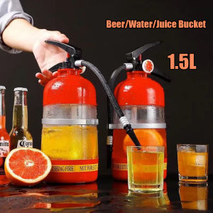 【COD】1.5L Fire Extinguisher Drink Dispenser Draft Beer Tower Beverage Dispenser Party Beer Water/Juice Dispenser Creative Wine Drink Dispenser