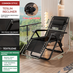 Recliner Foldable Chair Folding Chair High Load Bearing Multifunctional Folding Office Nap Chair Bed