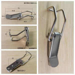 สแตนเลสสตีลสปริง Latch หูล็อคขอบถัง สแตนเลส เหล็ก หูล็อคปิ่นโต หูปิ่นโต ที่ล็อคหม้อ หูล็อคหม้อ ฝาท้าย ฝาถังน้ำแข็ง ระบบห้องเย็น Toggle Clamp