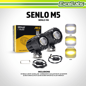Original SENLO M5 Plus Mini Driving Light 100 Watts MDL for Motorcycles Cars - Auxiliary Light Fog Light 6 MONTHS WARRANTY