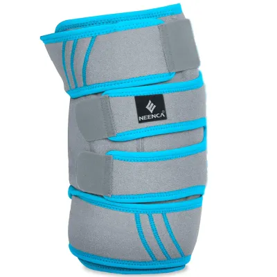 NEENCA Knee Ice Pack Wrap - Cold/Hot Gel Compression Brace - Heat Support Strap for Arthritis Pain Tendonitis ACL Athletic Injury Osteoarthritis Women Men Running Meniscus and Patella Surgery